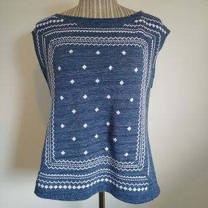 Black Friday, special *Banana Republic Sleeveless Geometric Knit Top, L